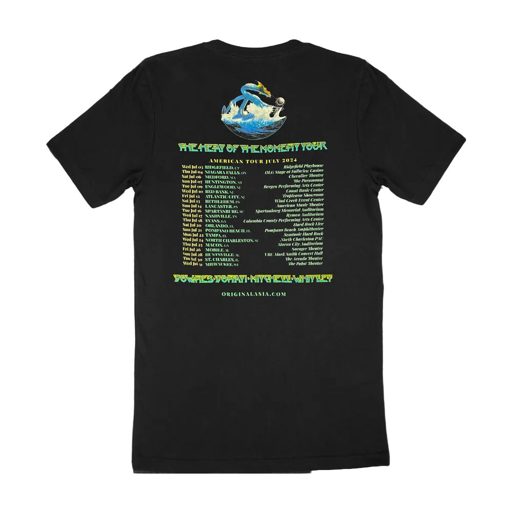 Heat of the Moment Black Tour T-Shirt