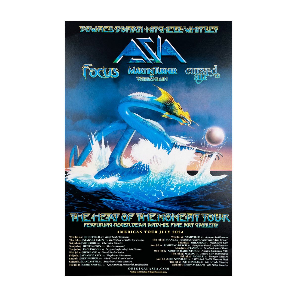 Heat of the Moment Tour Poster (unsigned)
